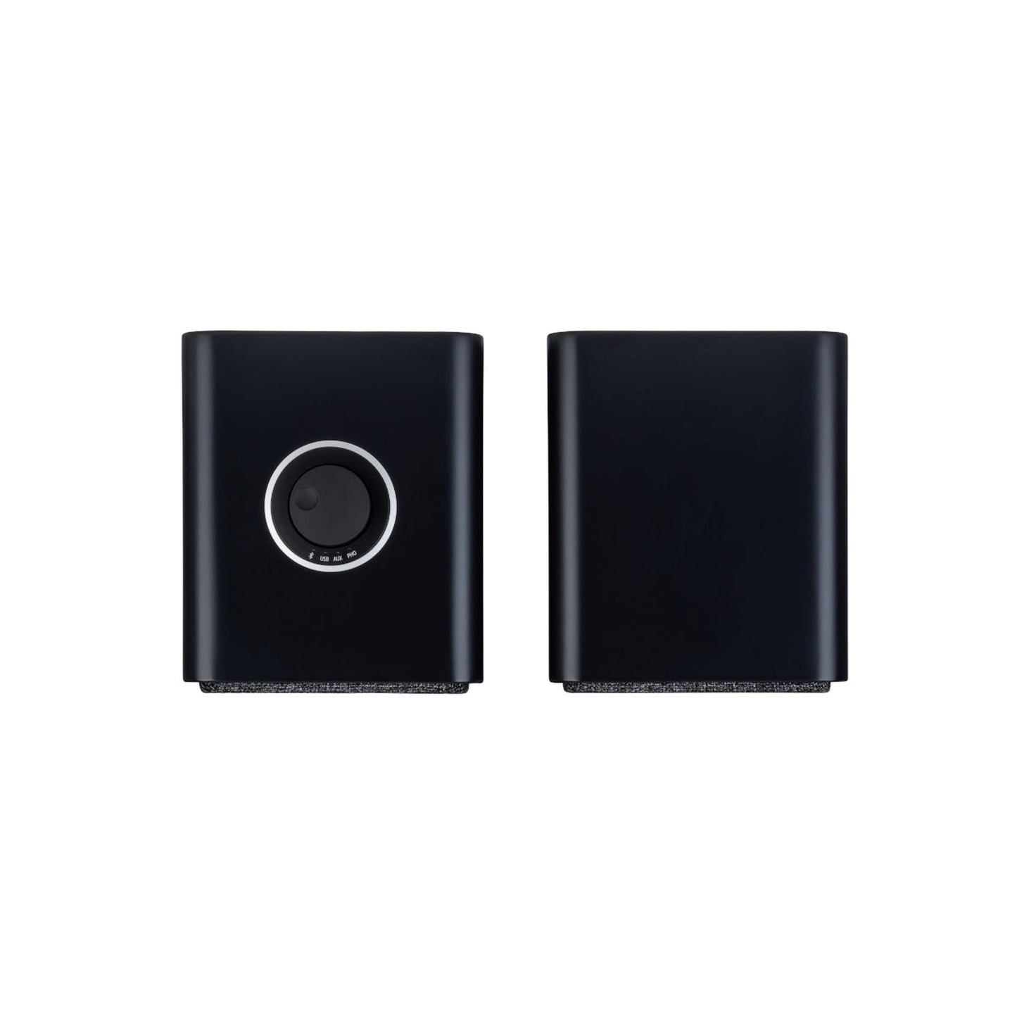 Ruark MR1 Mk3 Aktivlautsprecher Schwarz Draufsicht auf beide Boxen
