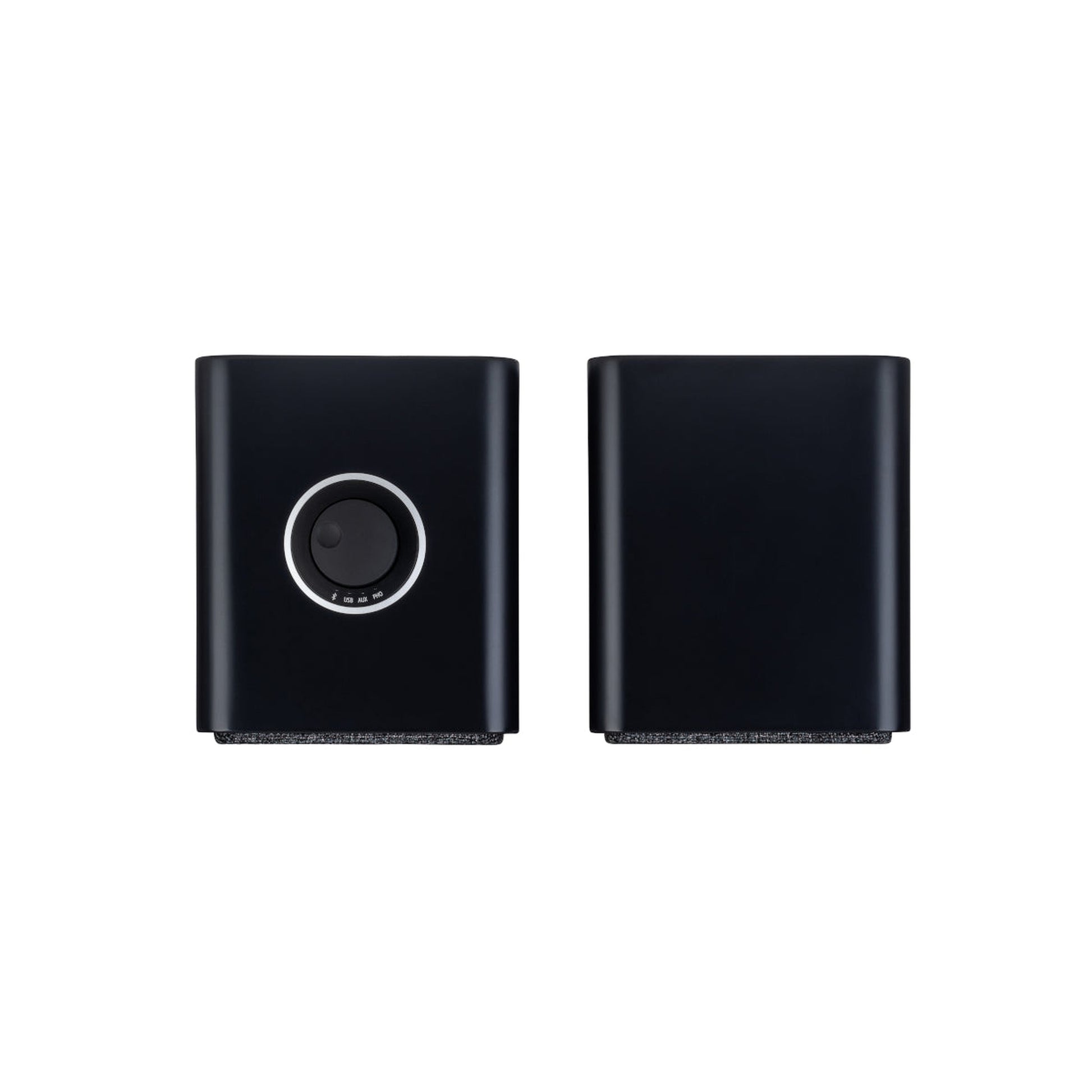 Ruark MR1 Mk3 Aktivlautsprecher Schwarz Draufsicht auf beide Boxen
