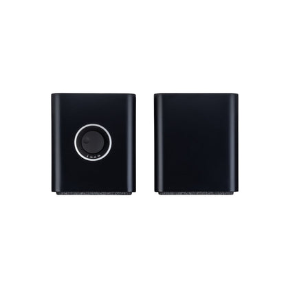 Ruark MR1 Mk3 Aktivlautsprecher Schwarz Draufsicht auf beide Boxen