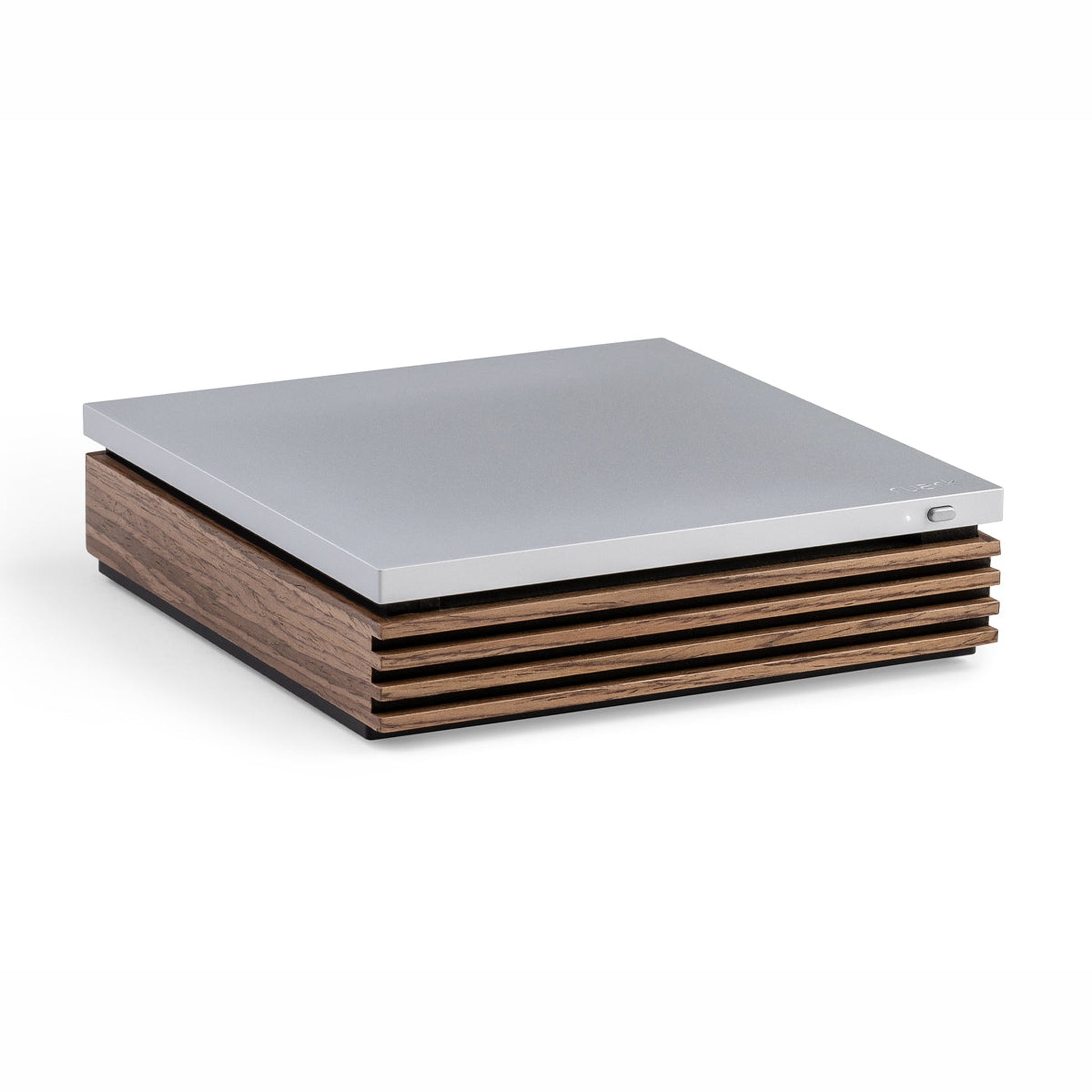 Ruark R-CD100 USB-CD-Player Nussbaum/Aluminium Frontansicht