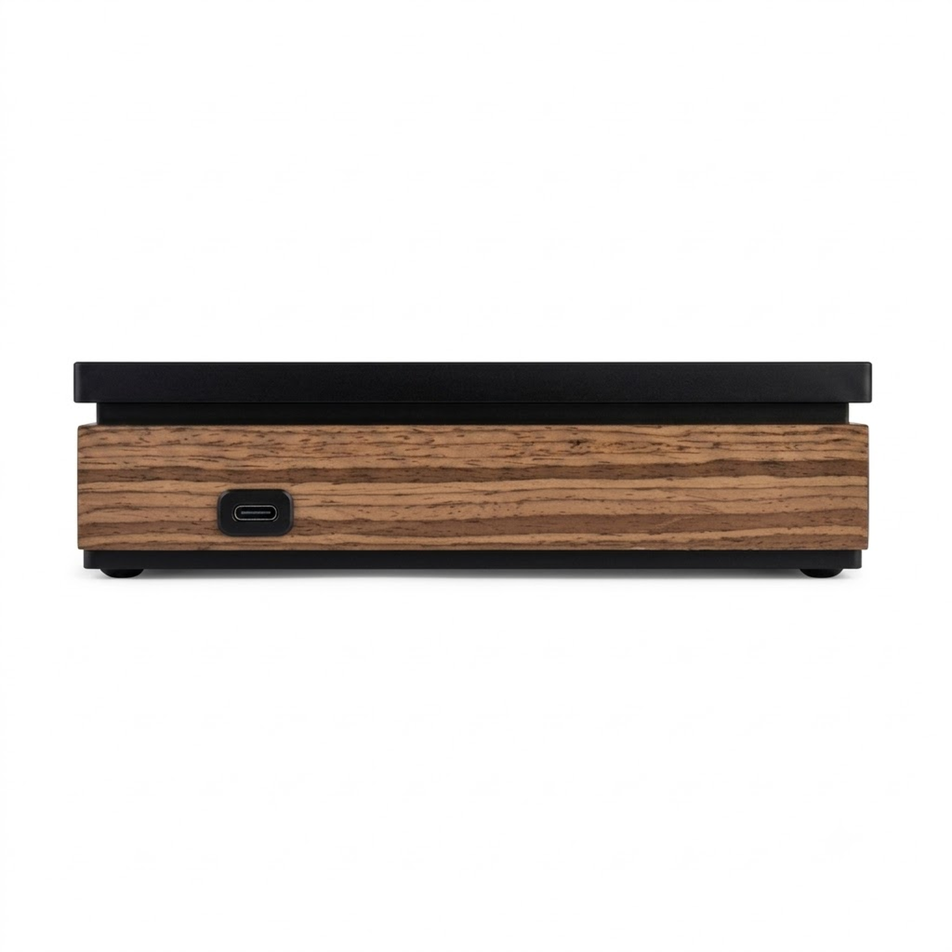 Ruark R-CD100 USB-CD-Player Swiss Black Rückansicht mit USB-C-Anschluss