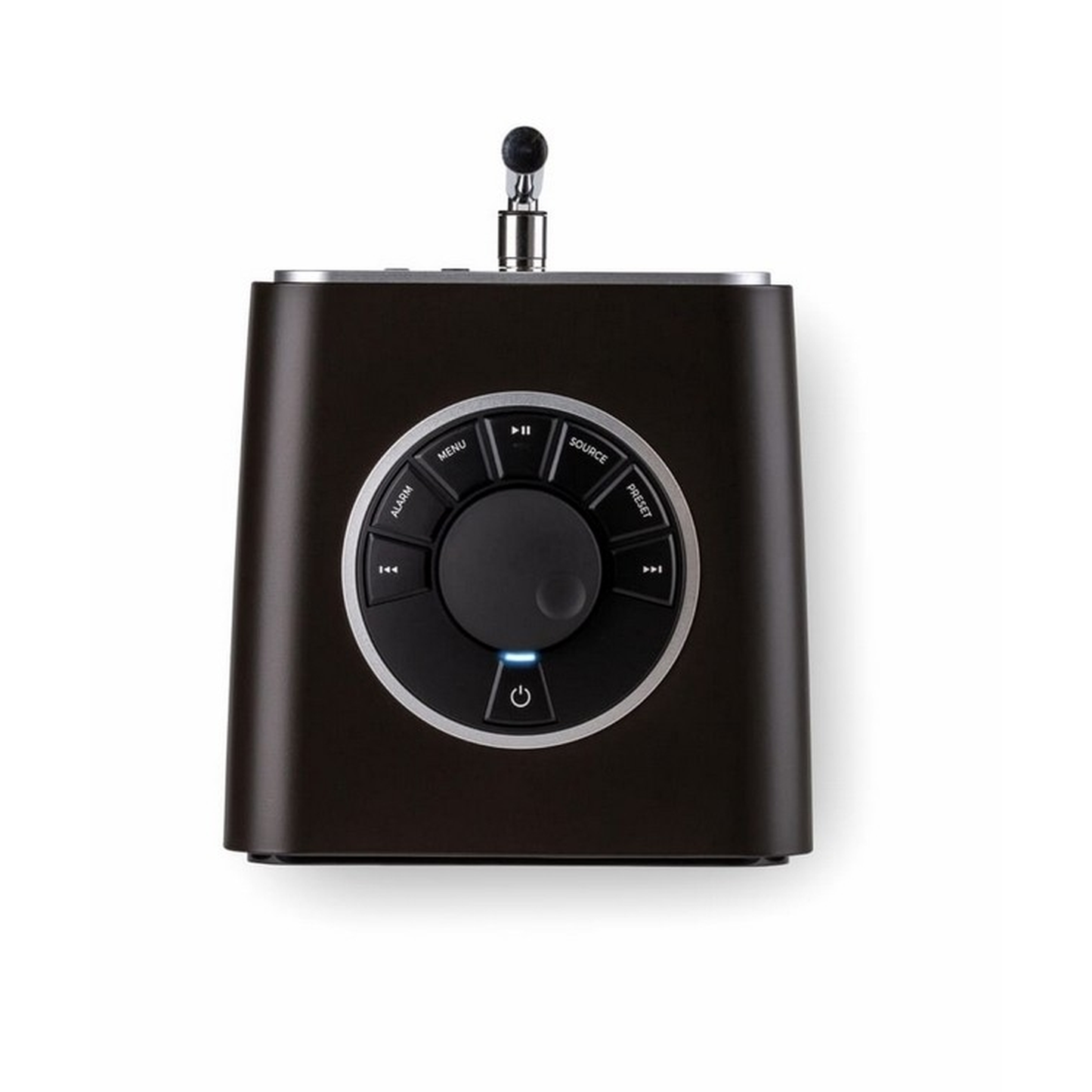 Ruark R1 MK4 DAB+/Bluetooth-Radio Espresso Draufsicht auf das Bedienfeld