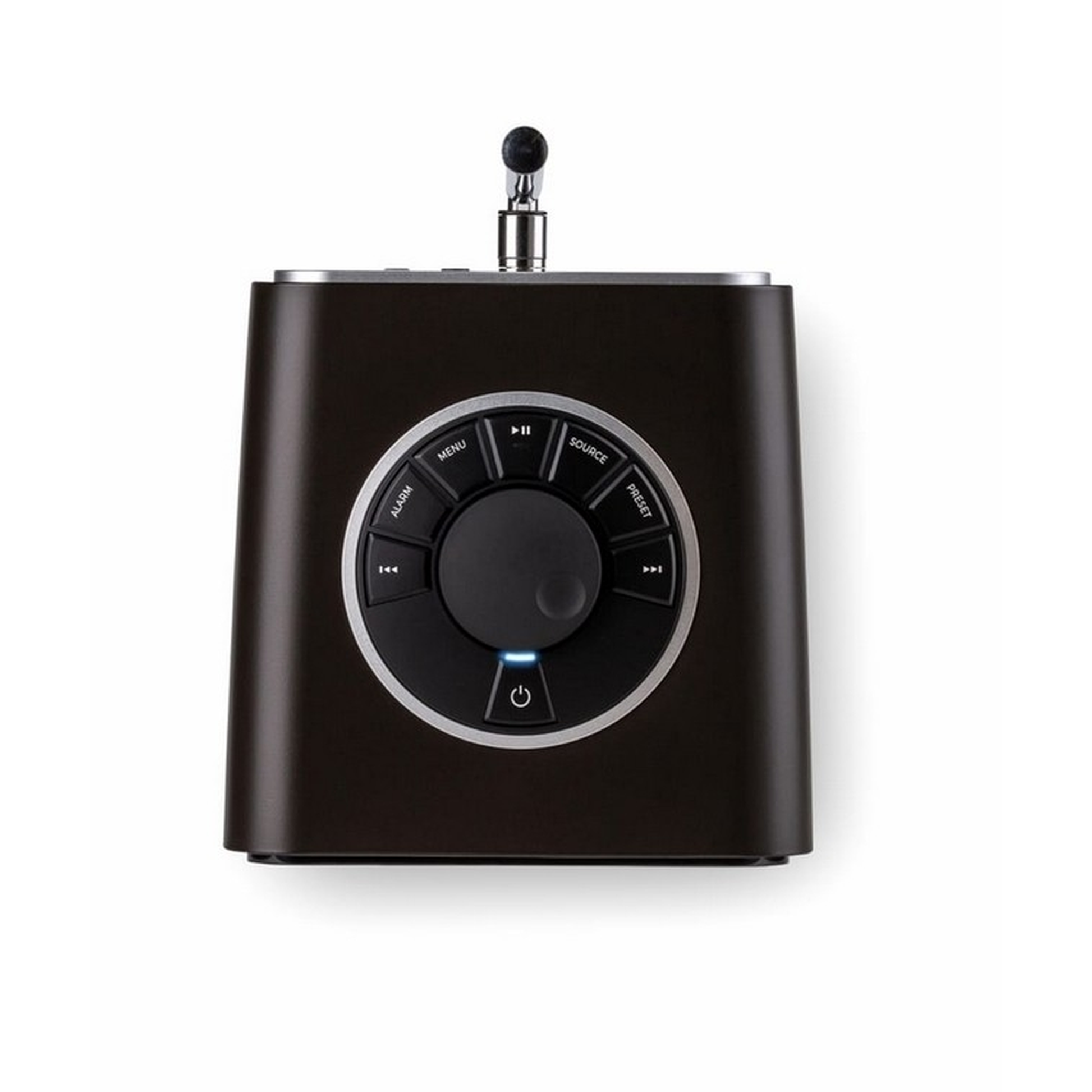 Ruark R1 MK4 DAB+/Bluetooth-Radio Espresso Draufsicht auf das Bedienfeld