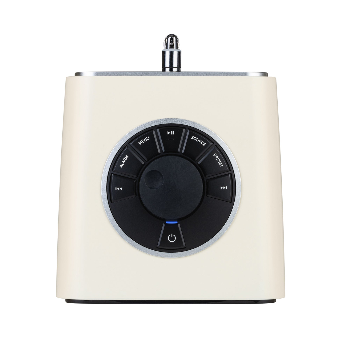 Ruark R1S Smart Radio mit WLAN & DAB+ Creme Draufsicht auf das Bedienfeld