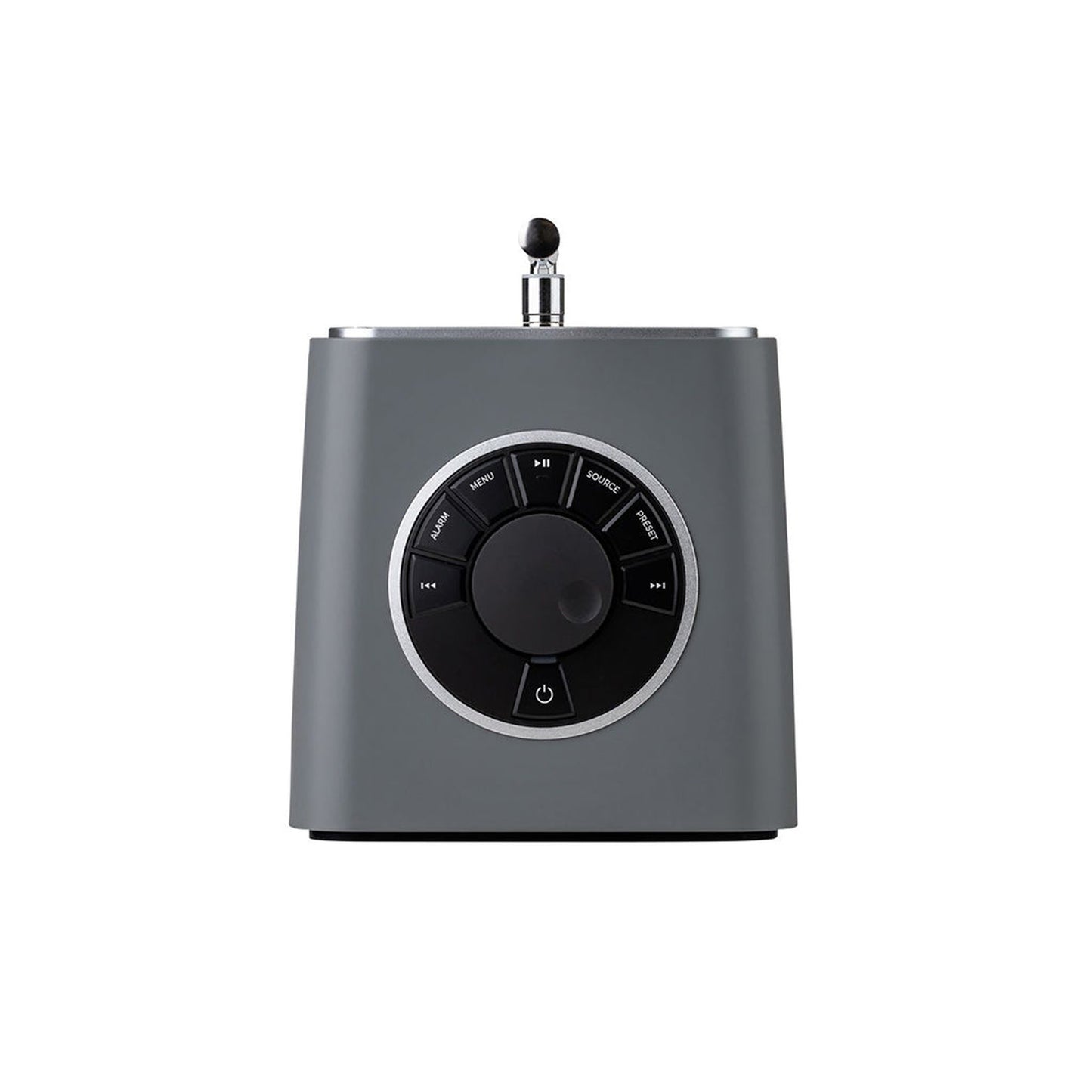 Ruark R1S Smart Radio mit WLAN & DAB+ Grau Draufsicht auf das Bedienfeld
