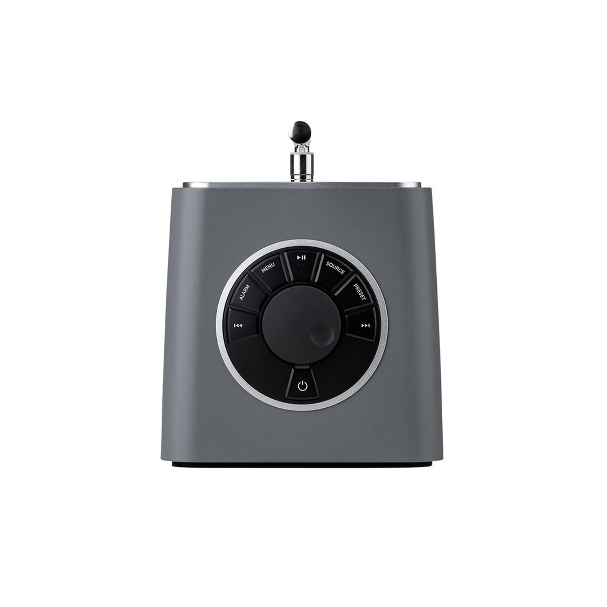 Ruark R1S Smart Radio mit WLAN & DAB+ Grau Draufsicht auf das Bedienfeld