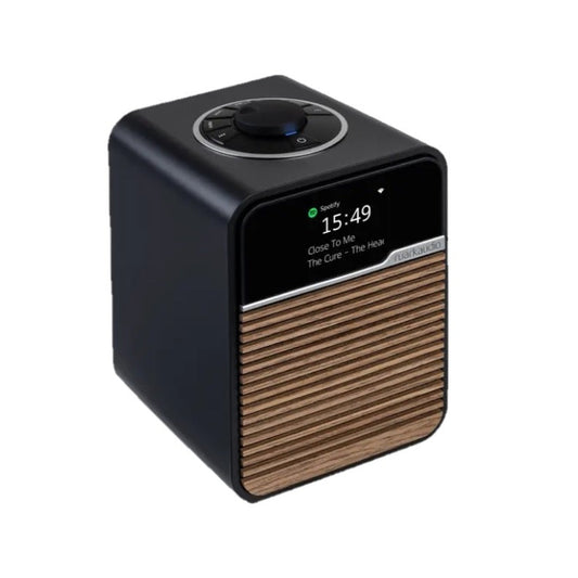 Ruark R1S Smart Radio mit WLAN & DAB+ Schwarz Frontansicht mit Display