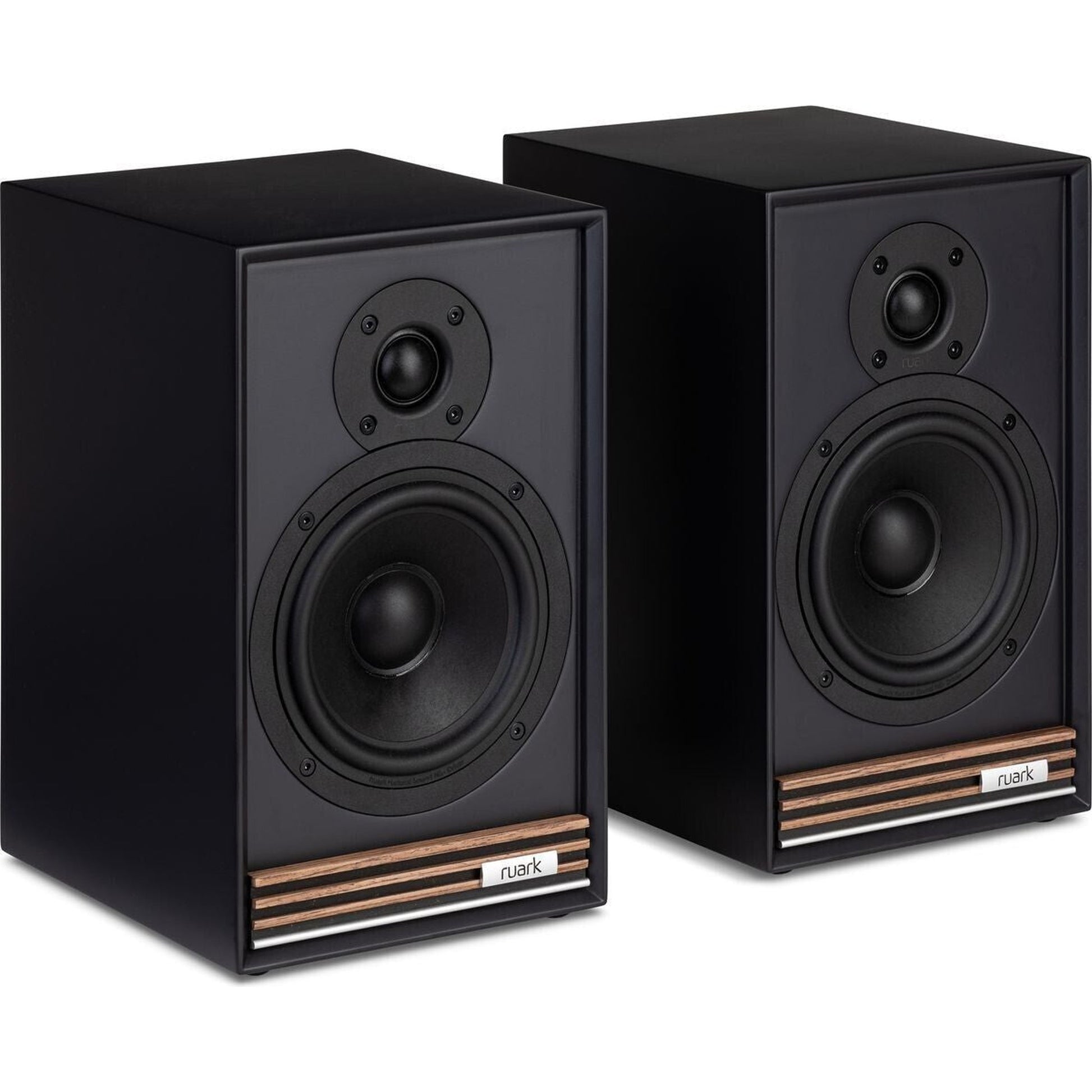 Ruark R610 + Sabre R Streaming-Komplettanlage Schwarz Stereopaar der Sabre R ohne Frontbespannung