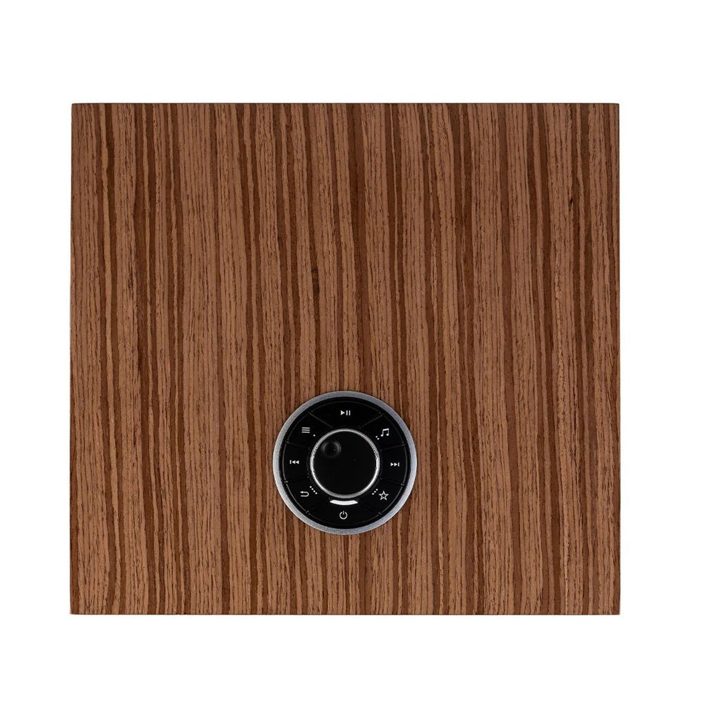 Ruark R610 Streaming-Verstärker Nussbaum Draufsicht auf den Drehregler