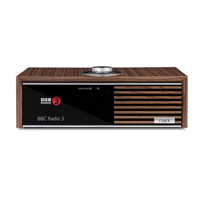 Ruark R610 Streaming-Verstärker Nussbaum Frontansicht mit Display
