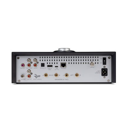 Ruark R610 Streaming-Verstärker Schwarz Rückansicht mit Anschlussfeld