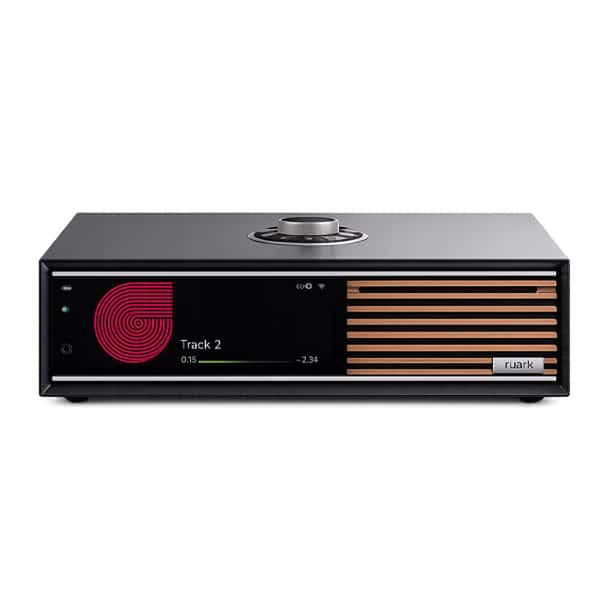 Ruark R710 CD-Streaming-Konsole Schwarz Frontansicht mit Display