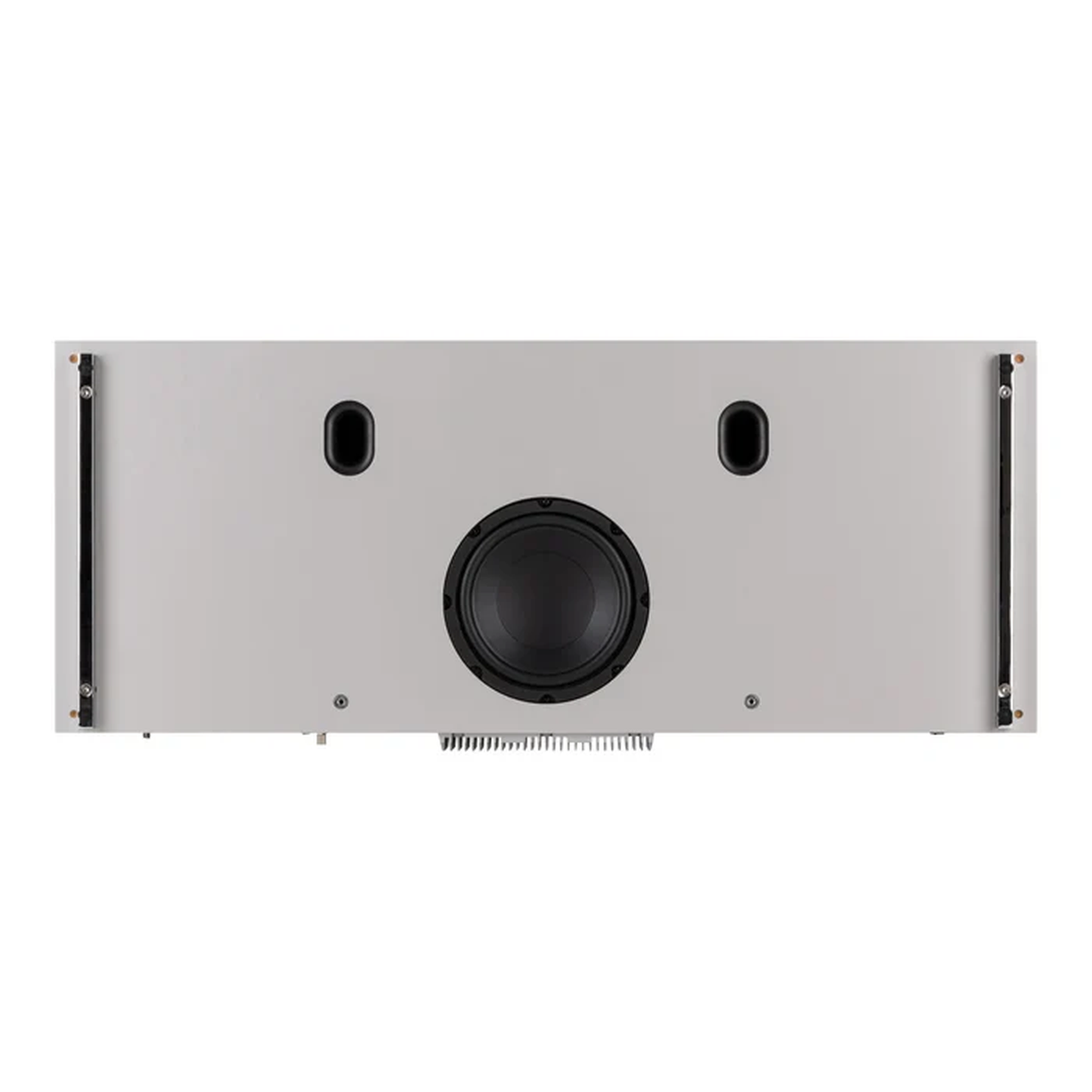 Ruark R810 All-in-One-Musiksystem Hellgrau Detailansicht der Bassreflexöffnungen an der Unterseite
