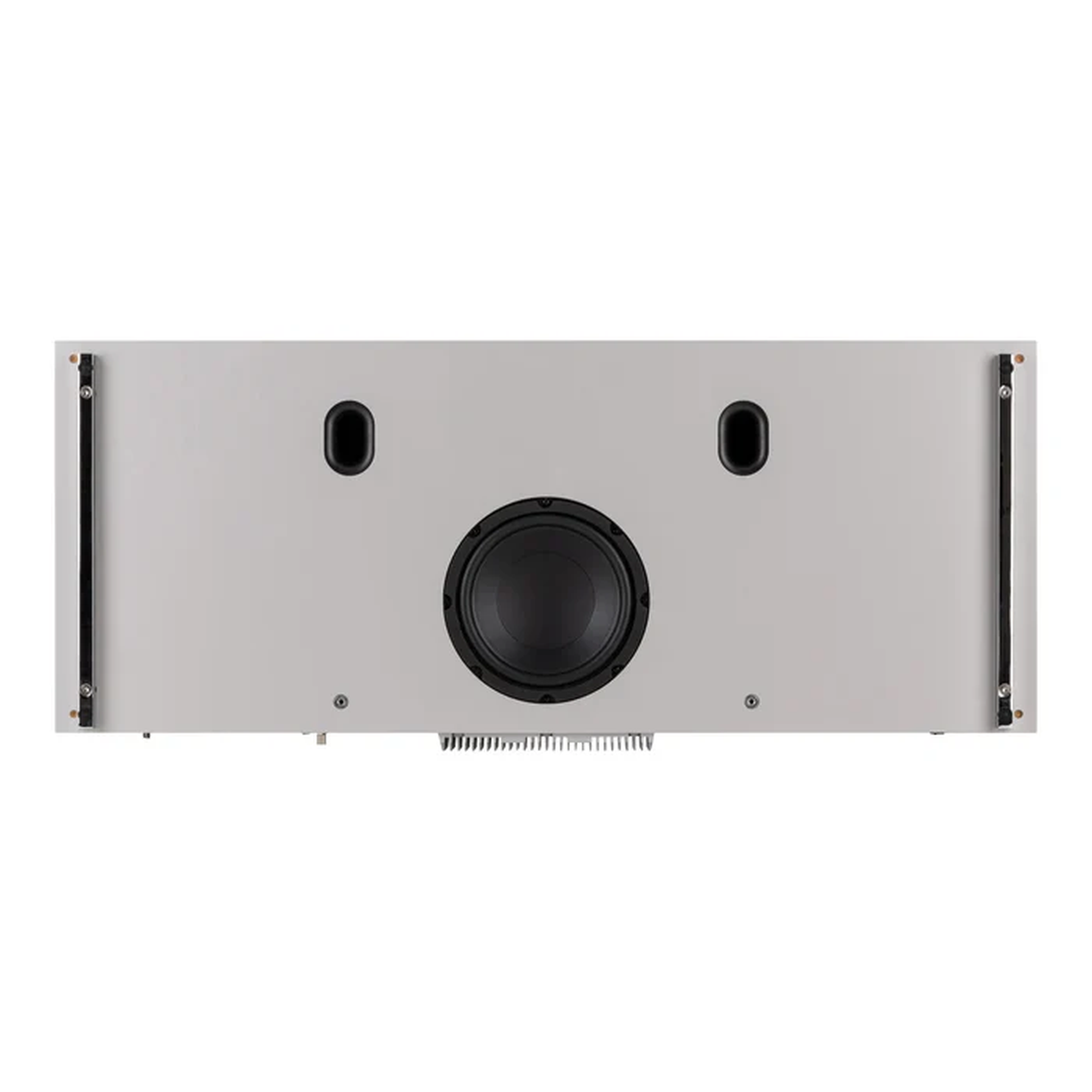 Ruark R810 All-in-One-Musiksystem Hellgrau Detailansicht der Bassreflexöffnungen an der Unterseite