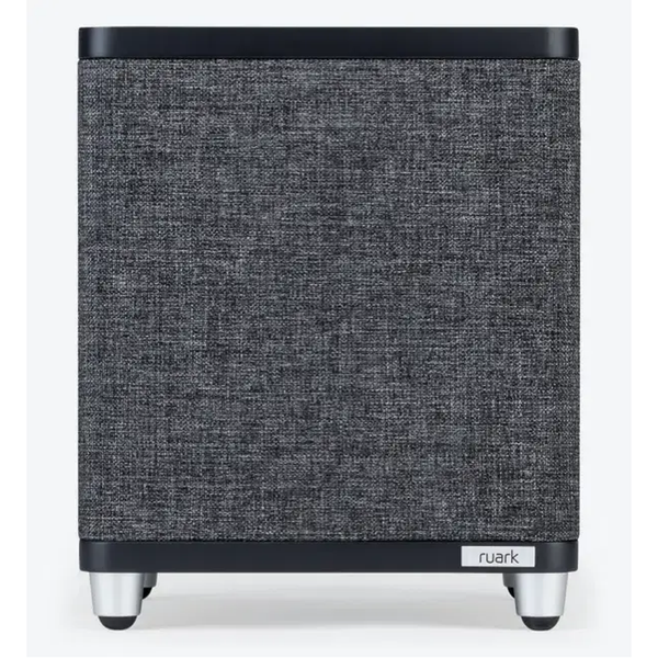 Ruark RS1 Aktiv-Subwoofer Schwarz Frontansicht mit Stoffbespannung