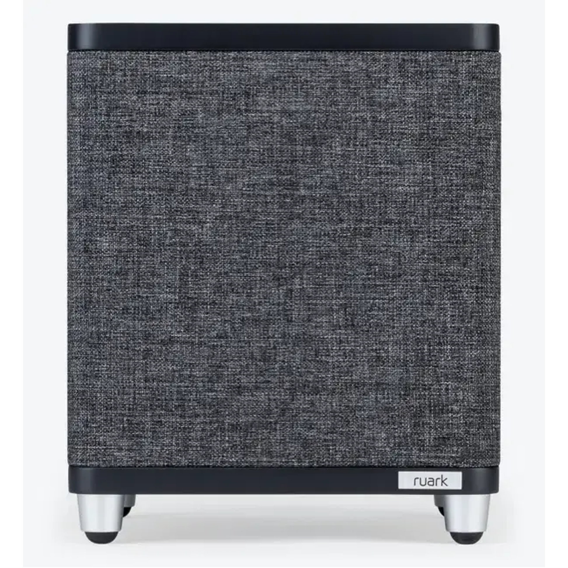 Ruark RS1 Aktiv-Subwoofer Schwarz Frontansicht mit Stoffbespannung