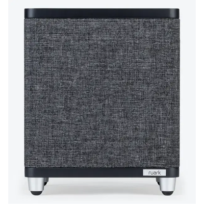 Ruark RS1 Aktiv-Subwoofer Schwarz Frontansicht mit Stoffbespannung