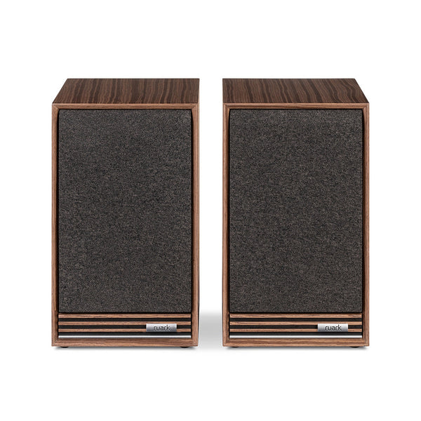 Ruark Sabre R Regallautsprecher Nussbaum Stereopaar mit Frontbespannung