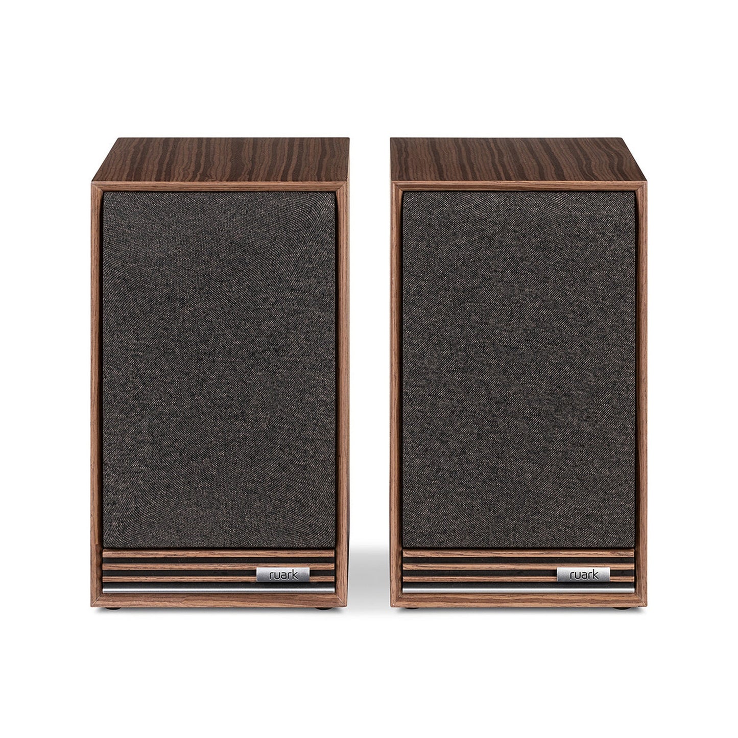 Ruark Sabre R Regallautsprecher Nussbaum Stereopaar mit Frontbespannung