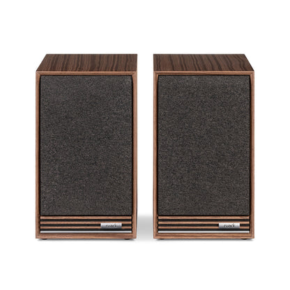 Ruark Sabre R Regallautsprecher Nussbaum Stereopaar mit Frontbespannung