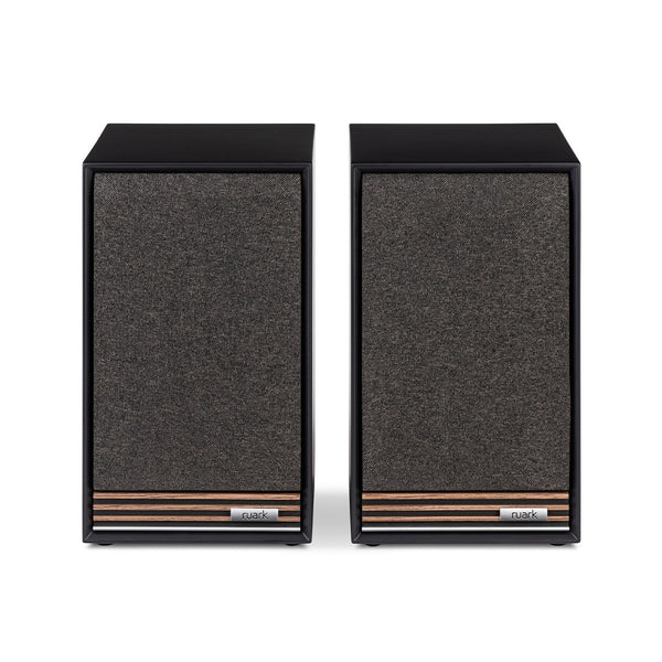 Ruark Sabre R Regallautsprecher Schwarz Stereopaar mit Frontbespannung