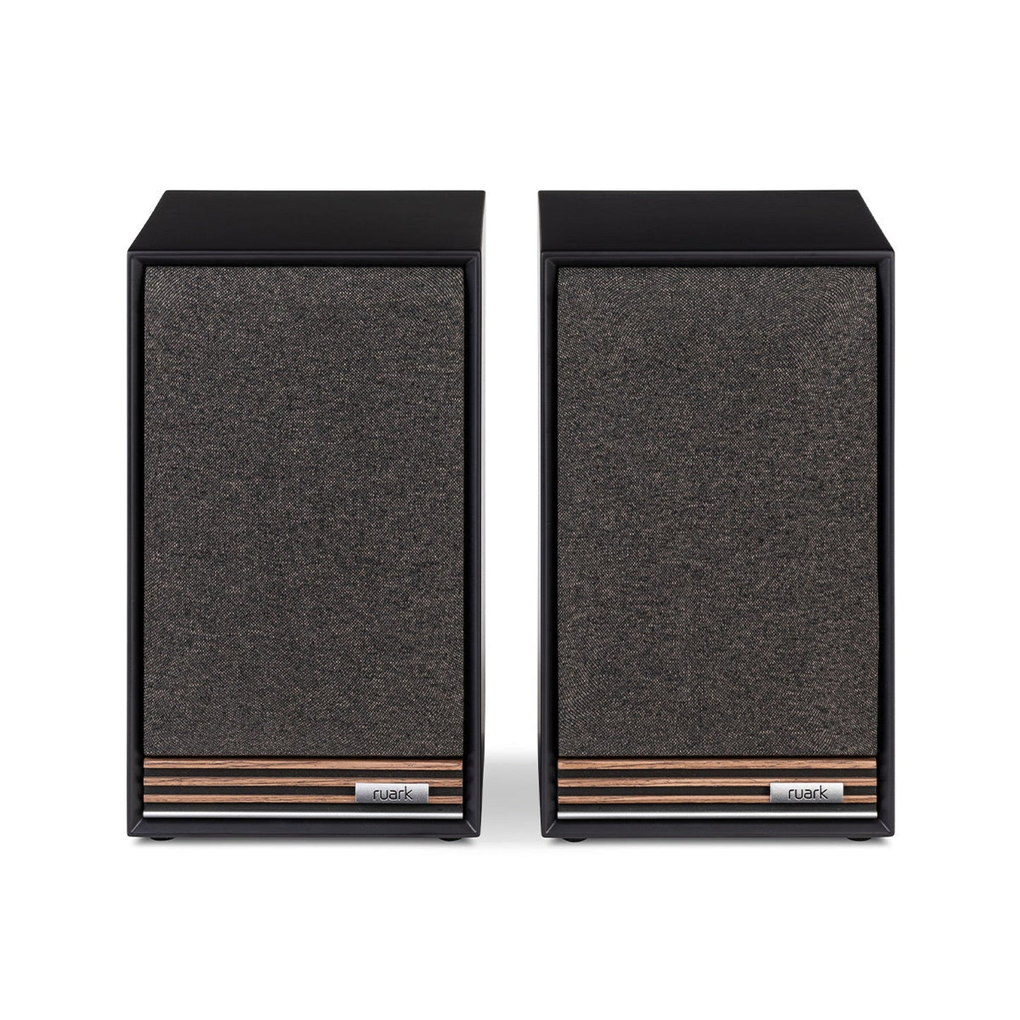 Ruark Sabre R Regallautsprecher Schwarz Stereopaar mit Frontbespannung