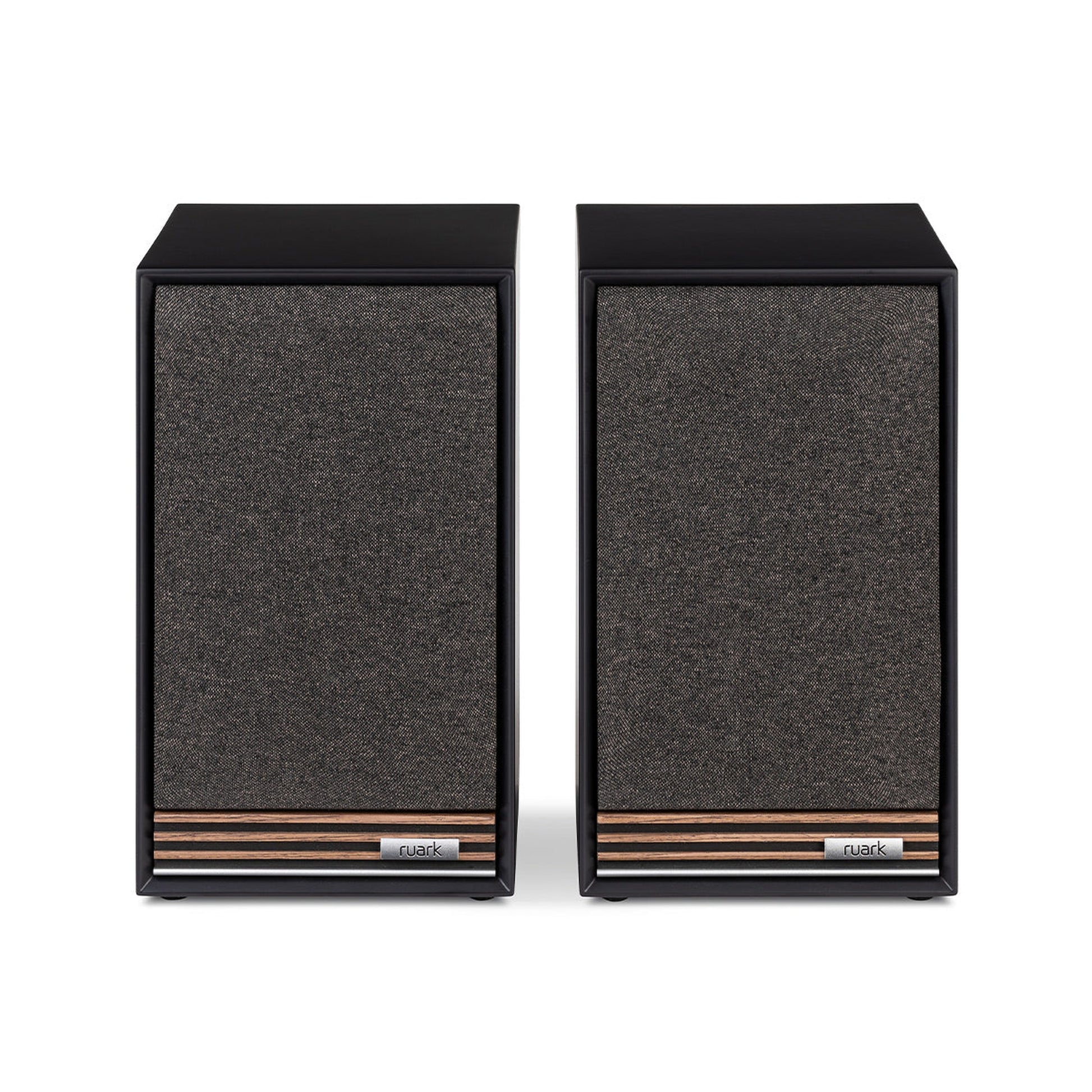 Ruark Sabre R Regallautsprecher Schwarz Stereopaar mit Frontbespannung