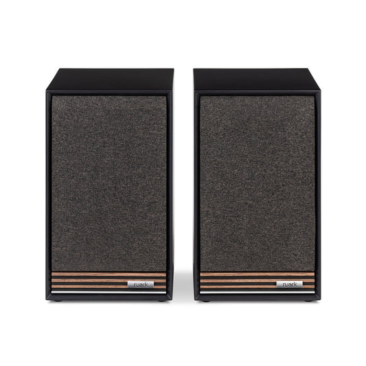 Ruark Sabre R Regallautsprecher Schwarz Stereopaar mit Frontbespannung