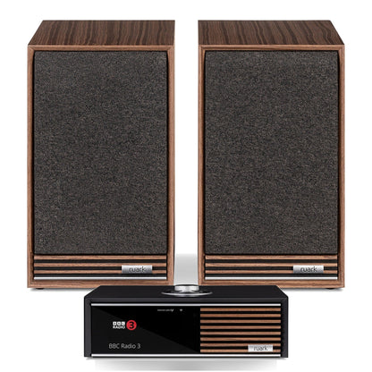 Ruark Audio HiFi-Set R610 Schwarz + Sabre R Nussbaum, Setansicht