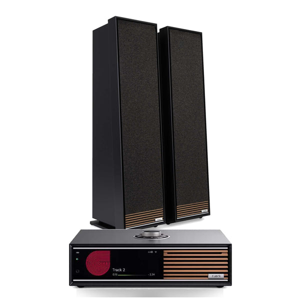 Ruark Audio HiFi-Set R710 Schwarz + Talisman-R Standlautsprecher Schwarz, Setansicht