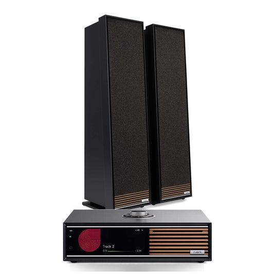 Ruark Audio HiFi-Set R710 Schwarz + Talisman-R Standlautsprecher Schwarz, Setansicht