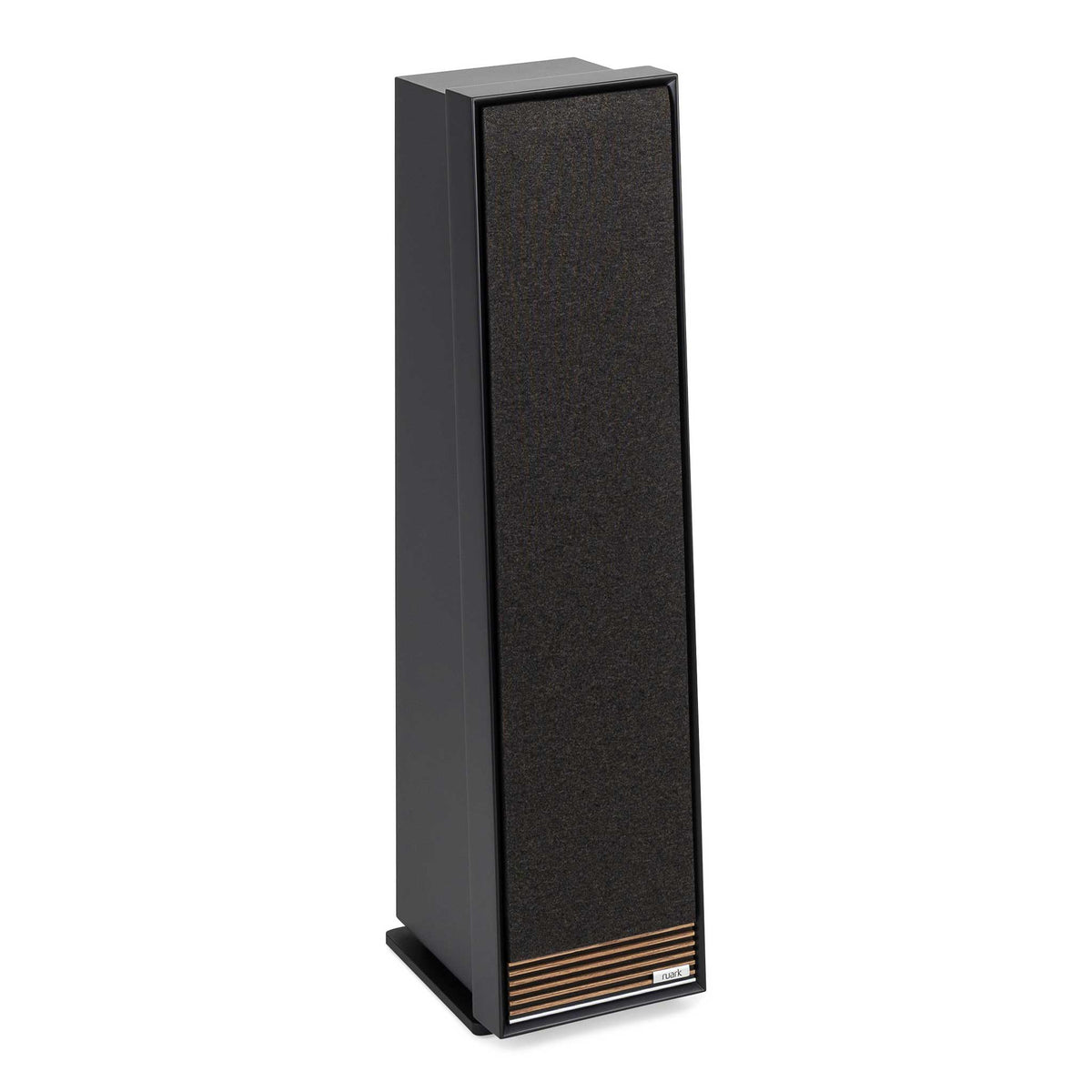 Ruark Audio Talisman-R Standlautsprecher Schwarz Schrägansicht Einzelbox