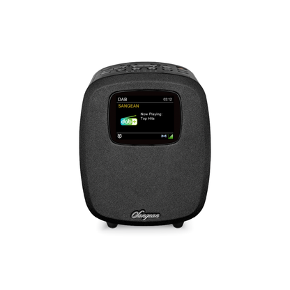 Sangean DCR-83 DAB+ Radiowecker mit Bluetooth, Black, Frontansicht