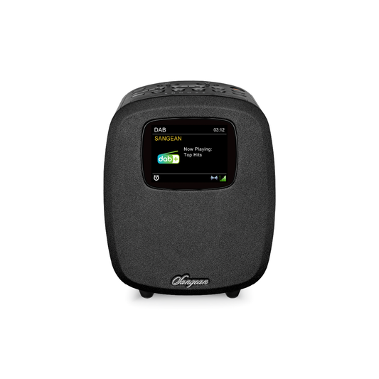 Sangean DCR-83 DAB+ Radiowecker mit Bluetooth, Black, Frontansicht