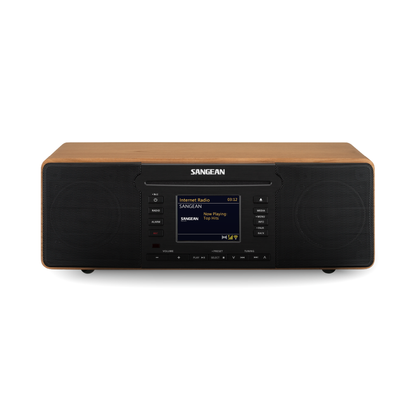 Sangean DDR-66BT Internetradio mit CD, Walnut, Frontansicht