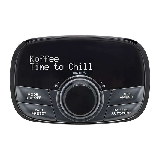 Sangean FMT-02 DAB+ In-Car-Adapter mit Bluetooth, Frontansicht