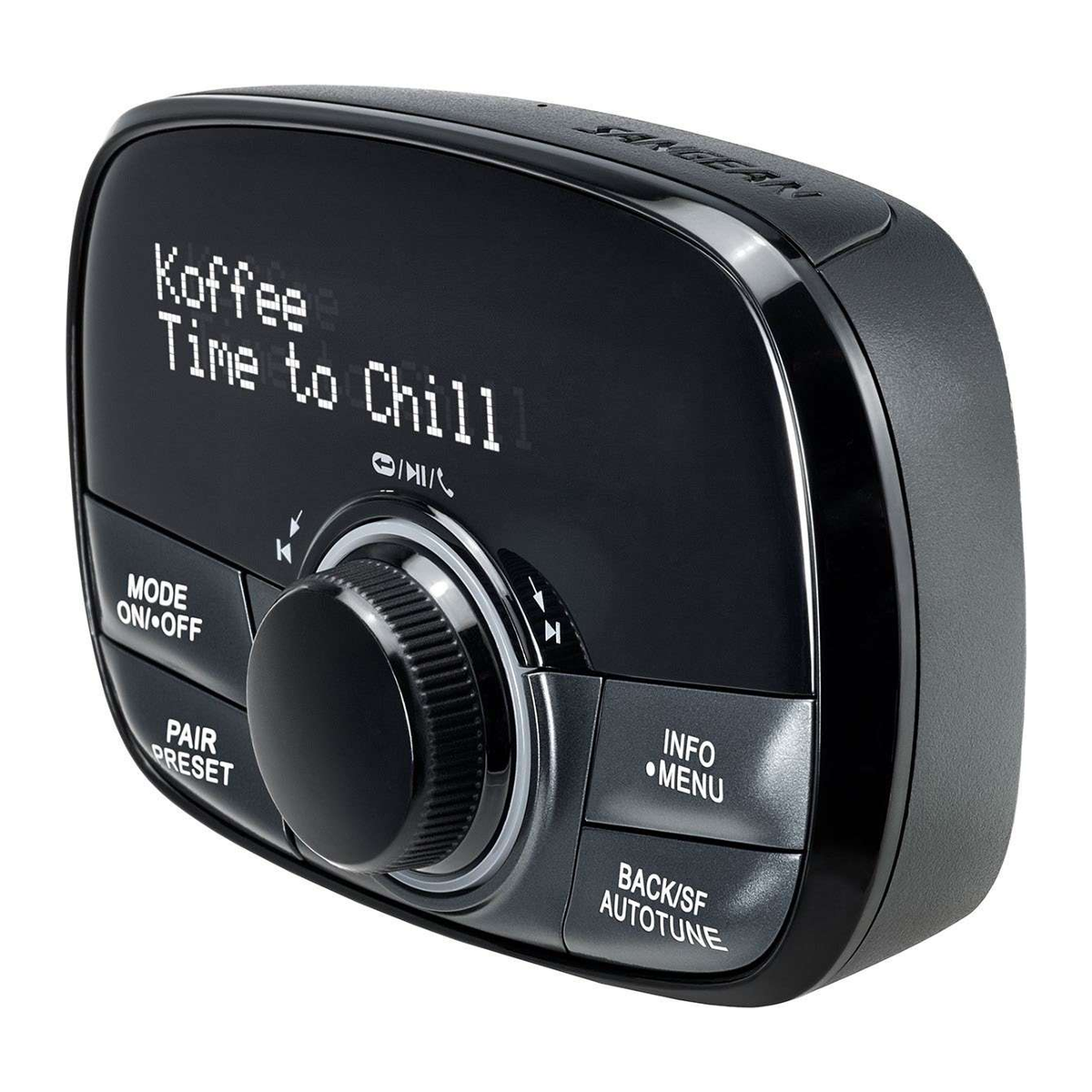 Sangean FMT-02 DAB+ In-Car-Adapter mit Bluetooth, Schrägansicht