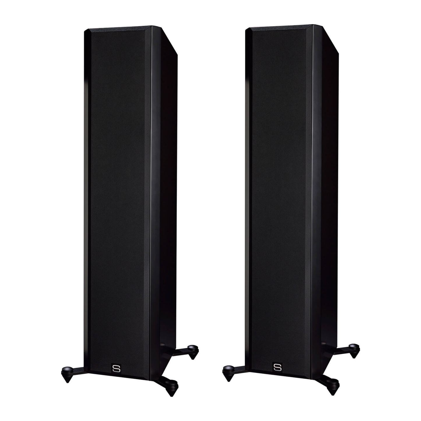 Scansonic HD M20.2 Standlautsprecher Stereopaar in Schwarz mit Frontabdeckung