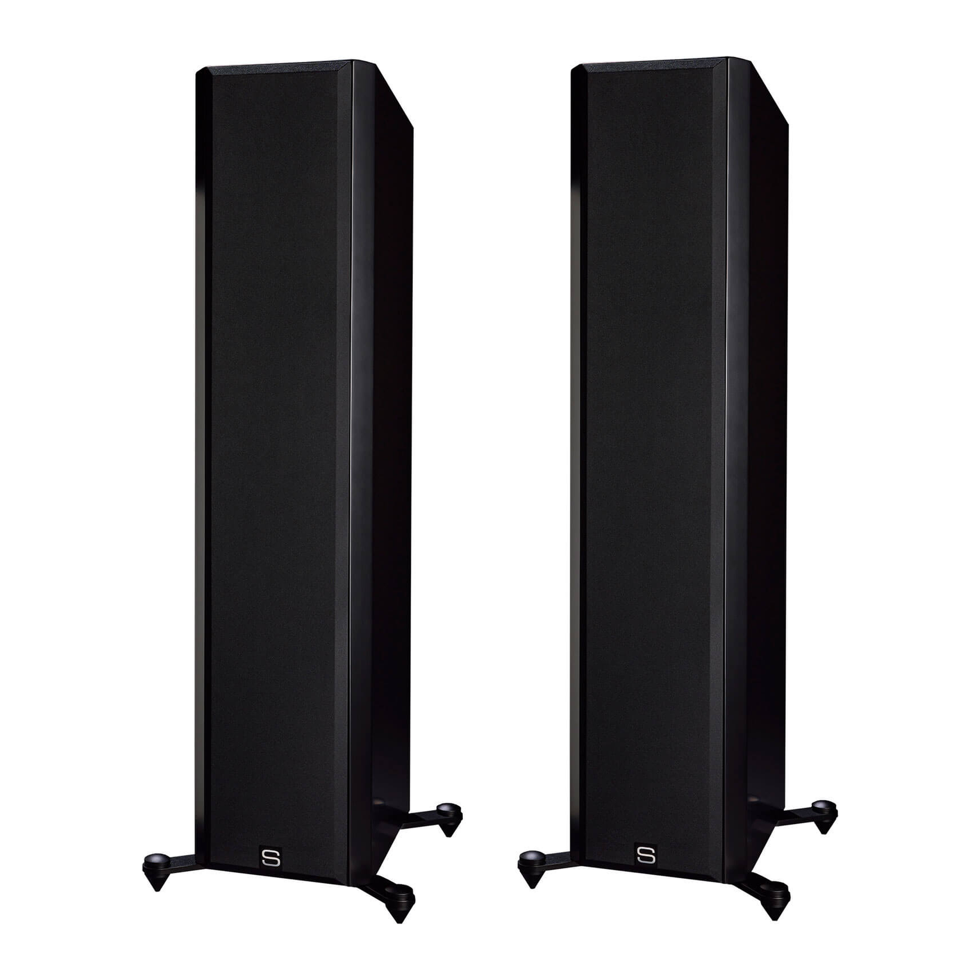 Scansonic HD M20.2 Standlautsprecher Stereopaar in Schwarz mit Frontabdeckung
