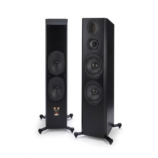 Scansonic HD M30.2 Standlautsprecher Stereopaar in Schwarz ohne Frontabdeckung