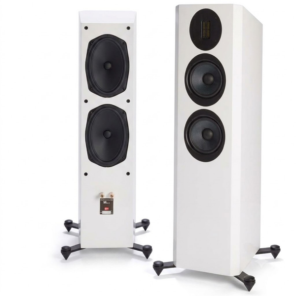 Scansonic HD M30.2 Standlautsprecher Stereopaar in Weiss ohne Frontabdeckung