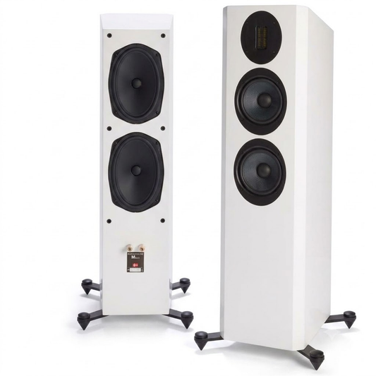 Scansonic HD M30.2 Standlautsprecher Stereopaar in Weiss ohne Frontabdeckung
