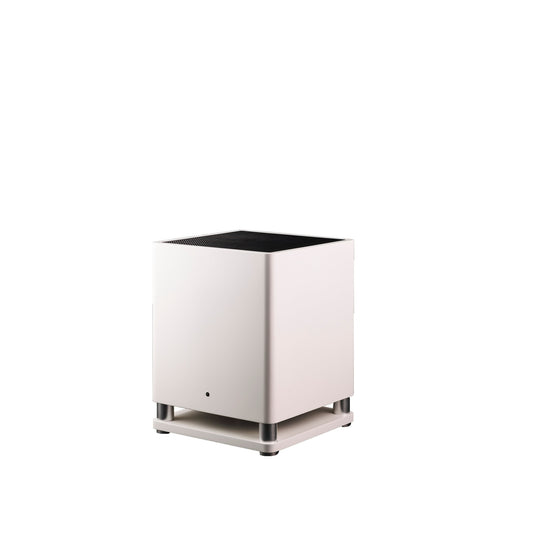 Scansonic HD MB10 Aktiver Subwoofer in Weiss, Schrägansicht