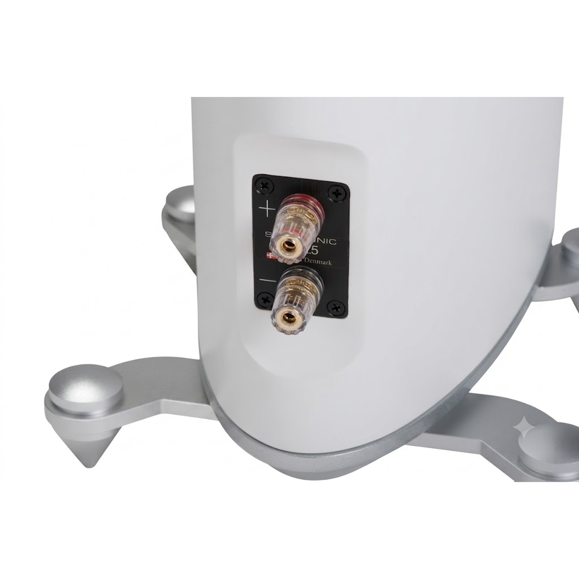Scansonic HD MB2.5 B Standlautsprecher Anschlussfeld mit Schraubklemmen in Weiss