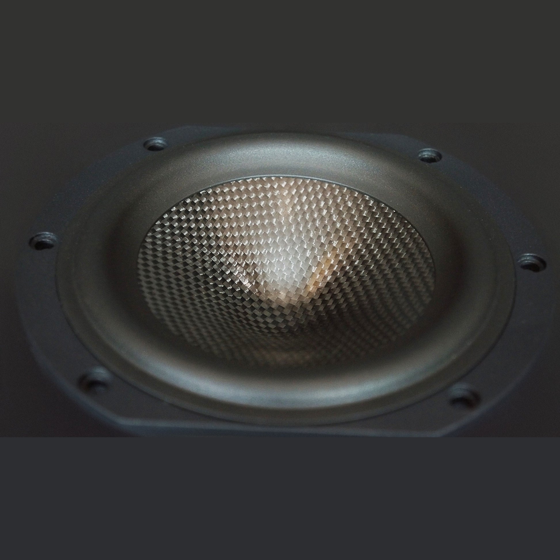 Scansonic HD MB2.5 B Standlautsprecher Detailansicht Membranstruktur des Tief-/Mitteltöners