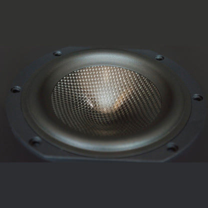 Scansonic HD MB2.5 B Standlautsprecher Detailansicht Membranstruktur des Tief-/Mitteltöners