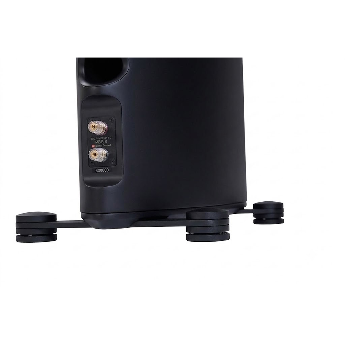 Scansonic HD MB8 B Standlautsprecher Anschlussfeld mit Schraubklemmen in Schwarz