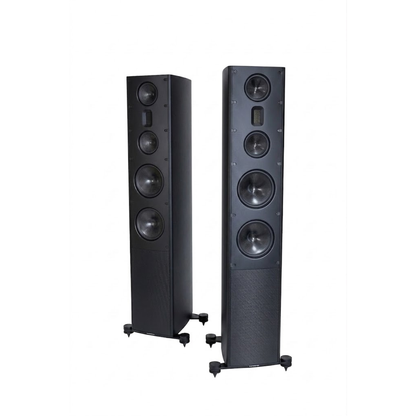 Scansonic HD MB8 B Standlautsprecher Stereopaar in Schwarz, Frontansicht