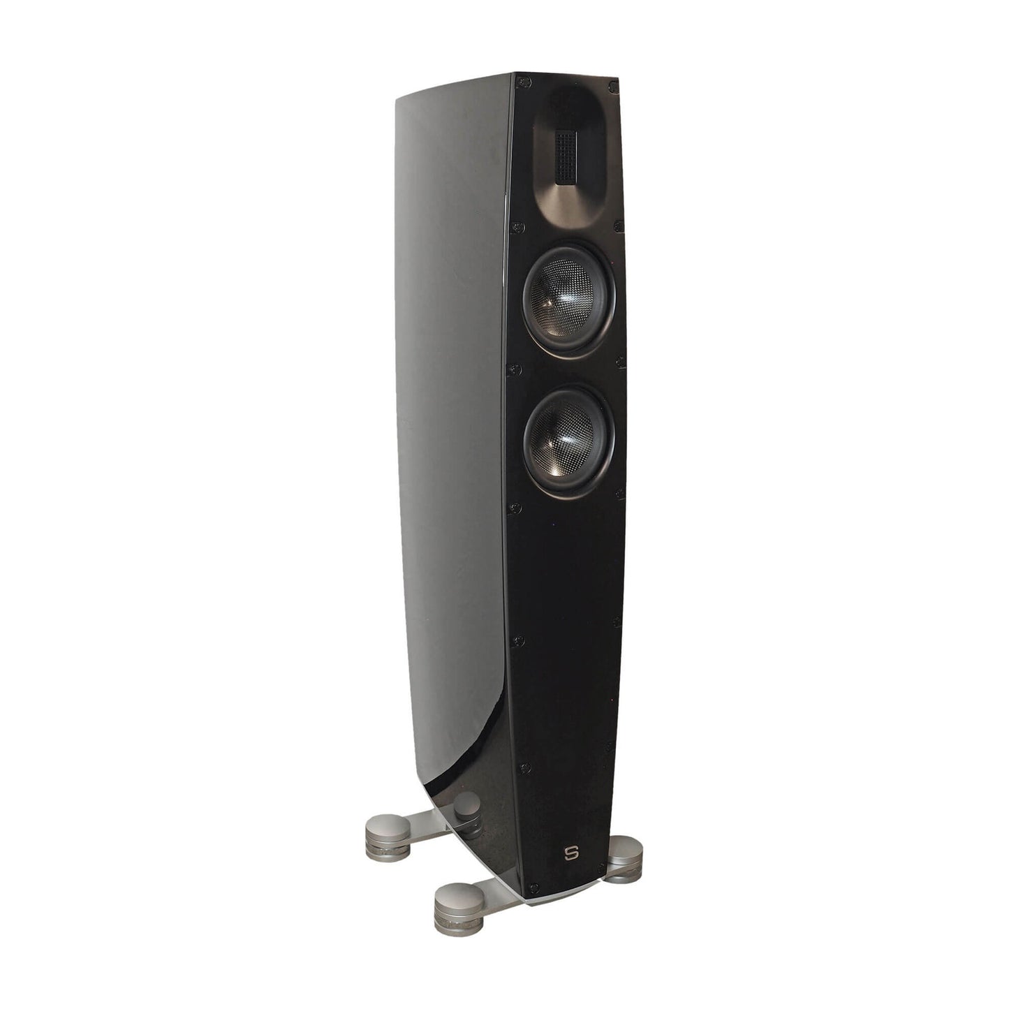 Scansonic HD Q3 Standlautsprecher in Schwarz, Schrägansicht