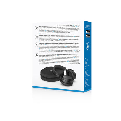 Sennheiser Accentum Wireless Over-Ear-Kopfhörer Schwarz Verpackung Rückseite mit Produktdaten